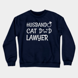 cat dad lawyer Crewneck Sweatshirt